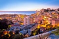 Monaco and Monte Carlo cityscape sunset view Royalty Free Stock Photo