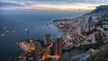 Monaco Monte Carlo sunset Royalty Free Stock Photo