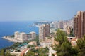 Monaco Montecarlo cityscape, principality aerial view Royalty Free Stock Photo