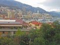 Monaco Montecarlo principality aerial view cityscape. Royalty Free Stock Photo