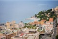 Monaco Montecarlo principality aerial view cityscape