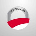 Monaco My Country Flag badge