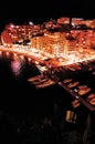MONACO, Port de Fontvieille at night Royalty Free Stock Photo