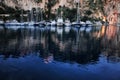 MONACO, Port de Fontvieille at night Royalty Free Stock Photo