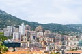 Monaco panorama skyscrapers Royalty Free Stock Photo