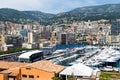 Monaco panorama with harbor Royalty Free Stock Photo