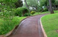 Monaco - Pedestrian path in Saint Martin Park in Monte Carlo Royalty Free Stock Photo