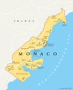 Monaco Political Map