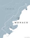 Monaco political map