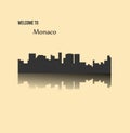 Monaco skyline Royalty Free Stock Photo