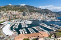 The Monaco Skyline and mountains