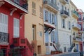 Monaco streets French riviera, CÃÂ´te d`Azur, mediterranean coast, Eze, Saint-Tropez, Cannes. Blue water and luxury yachts. Royalty Free Stock Photo