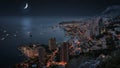 Monaco under the moonllght