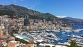 Monaco Yatch Club. Views at Monaco Palace Royalty Free Stock Photo