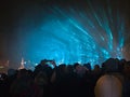 Monad, light projection on a mist of water at the Ghent Light Festival 2024
