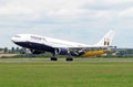 Monarch airlines plane Royalty Free Stock Photo