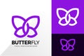 Monarch Butterfly Logo Design, Brand Identity Logos Designs Vector Illustration Template Royalty Free Stock Photo