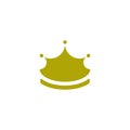 Simple abstract crown logo vector