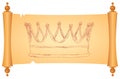 Monarchical crown Royalty Free Stock Photo