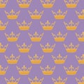 Monarchical crown icon pattern Royalty Free Stock Photo