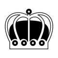 Monarchical crown isolated icon Royalty Free Stock Photo