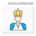 Monarchy color icon