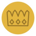 Monarchy crown, icon icon