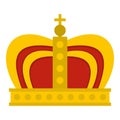 Monarchy crown icon isolated