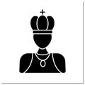 Monarchy glyph icon