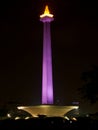 Monas at Night Royalty Free Stock Photo