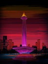 Monas world famous historical monument of Jakarta, Indonesia Royalty Free Stock Photo