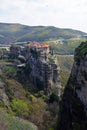 Monasteries of Meteora on top of rocks in Kalambaka, Greece