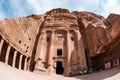 The Monastery Ad-Deir, ancient Nabataean city Petra, Jordan. Ancient temple in Petra