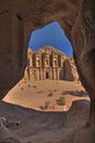 The Monastery (Ad-deir). Petra, Jordan Royalty Free Stock Photo