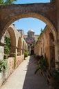 The Monastery of Agia Triada in Crete, Greece Royalty Free Stock Photo