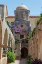 The Monastery of Agia Triada in Crete, Greece Royalty Free Stock Photo