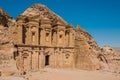 The Monastery (Al Deir) in nabatean city of petra jordan Royalty Free Stock Photo