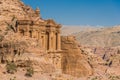 The Monastery (Al Deir) in nabatean city of petra jordan Royalty Free Stock Photo