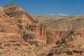 The Monastery (Al Deir) in nabatean city of petra jordan Royalty Free Stock Photo