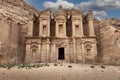 Monastery in the ancient city of Petra Royalty Free Stock Photo