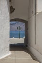 Monastery of Archangel Michael Panormitis on picturesque island of Symi, Dodecanese, Greece Royalty Free Stock Photo