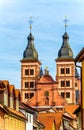 The monastery in baroque city Amorbach, Bavaria, Germany Royalty Free Stock Photo