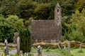 Saint Kevins Kitchen. Building at medieval monastery of glendalough, ireland