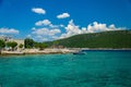 Monastery and church on island in Boka Kotor bay, Montenegro