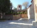 Monastery Courtyard, Meteora, Greece Royalty Free Stock Photo