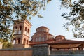 Monastery of Dormition of Holy Mary, Panagia Evrou, Orthodox Monastery, Makri Evros Greece, catholic church in Byzantine style