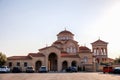 Monastery of Dormition of Holy Mary, Panagia Evrou, Orthodox Monastery, Makri Evros Greece, catholic church in Byzantine style Royalty Free Stock Photo