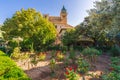 Monastery garden of Valldemossa village, Palma Mallorca, Spain Royalty Free Stock Photo