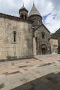 Monastery of Geghard, unique architectural construction in the K Royalty Free Stock Photo