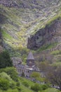 Monastery of Geghard, unique architectural construction in the K Royalty Free Stock Photo